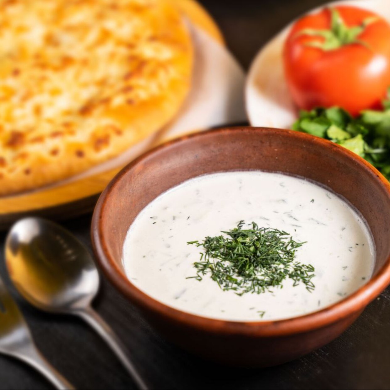 Мацони с говядиной